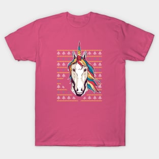 Unicorn Ugly Christmas Sweater T-Shirt